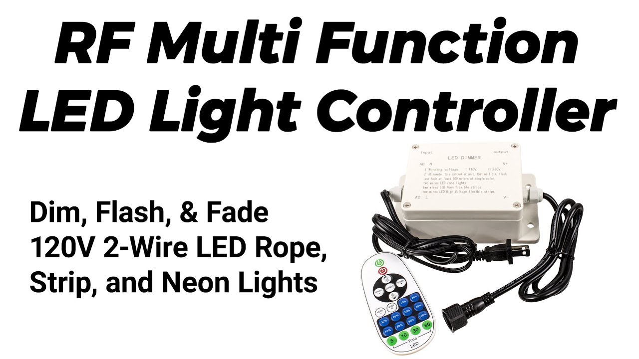 120 Volt RF Outdoor Multi-Function LED Light Controller