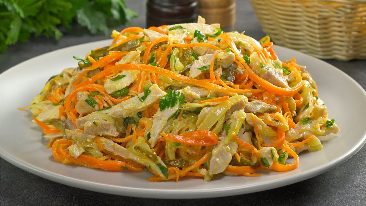 Популярные САЛАТЫ С КУРИЦЕЙ - порадуйте родных и друзей! Рецепты от Всегда Вкусно!