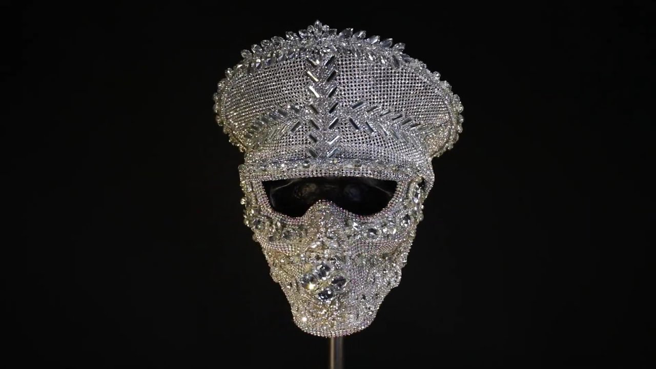 Silver Crystal Commander Facemask Set - Cosmo And Donato