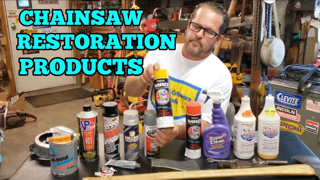 Products I use for Vintage Chainsaw Restoration projects, paints, sealers, etc
