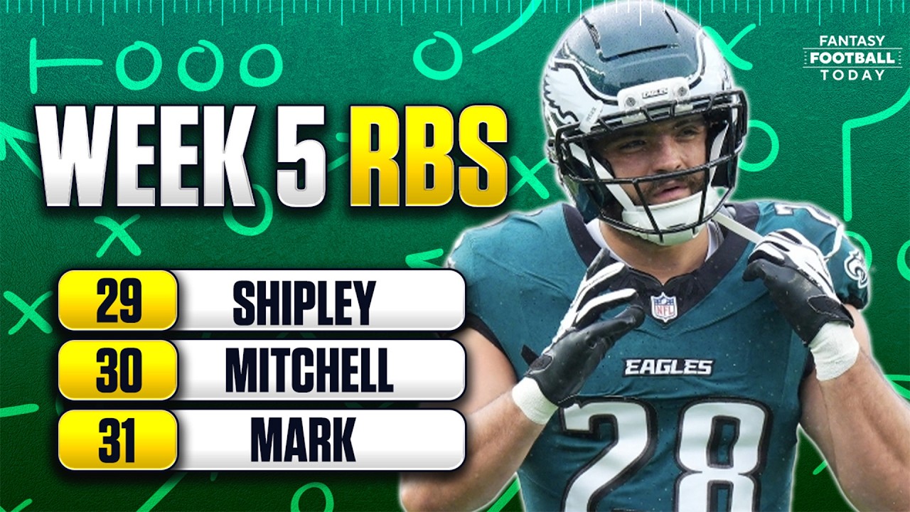 Week 5 Fantasy Lineup Breakdown: MUST START & BENCH RBs! | 2026 Fantasy Football Advice