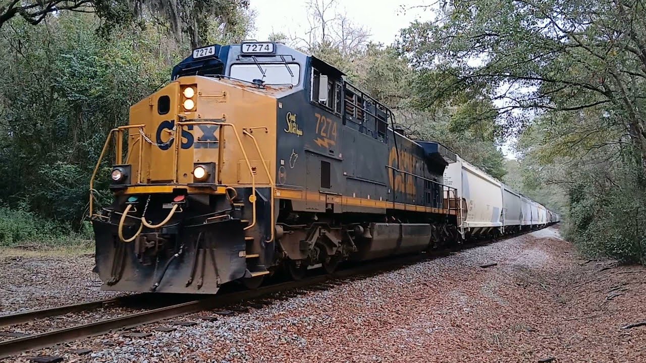 CSXT 7274(Spirit of West Virginia) Leads CSX Train L623 At Yeamans Hall On The Andrews Subdivision 