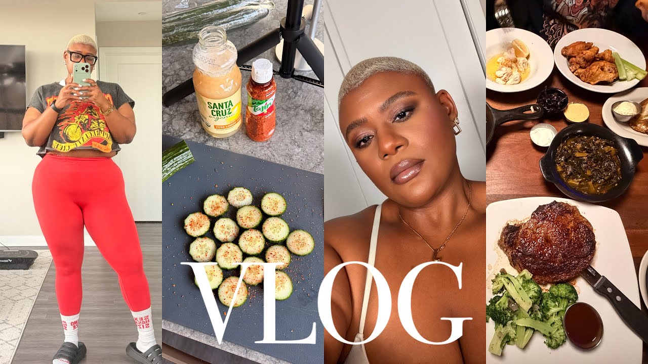 SWITCHING UP THE CONTENT 🫣 + CUCUMBER SNACK + DECLUTTERING MY MAKEUP COLLECTION + GYM GRWM || VLOG