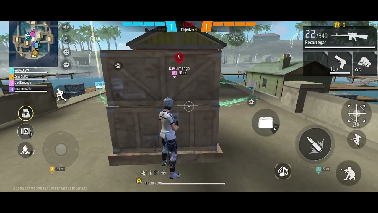 Jogando pela primeira vez free Fire No canal