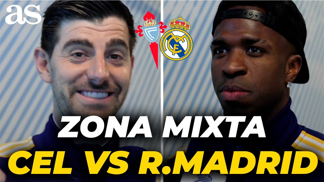 ZONA MIXTA completa tras CELTA 1-REAL MADRID 2: VINICIUS, COURTOIS...