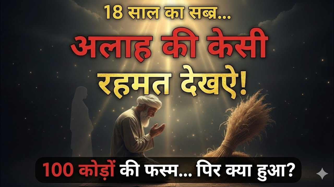 18 साल का सब्र 😢 | अल्लाह की कैसी रहमत आई? | हज़रत अय्यूब (A.S.) का इम्तिहान | Amaan Islamic Stories