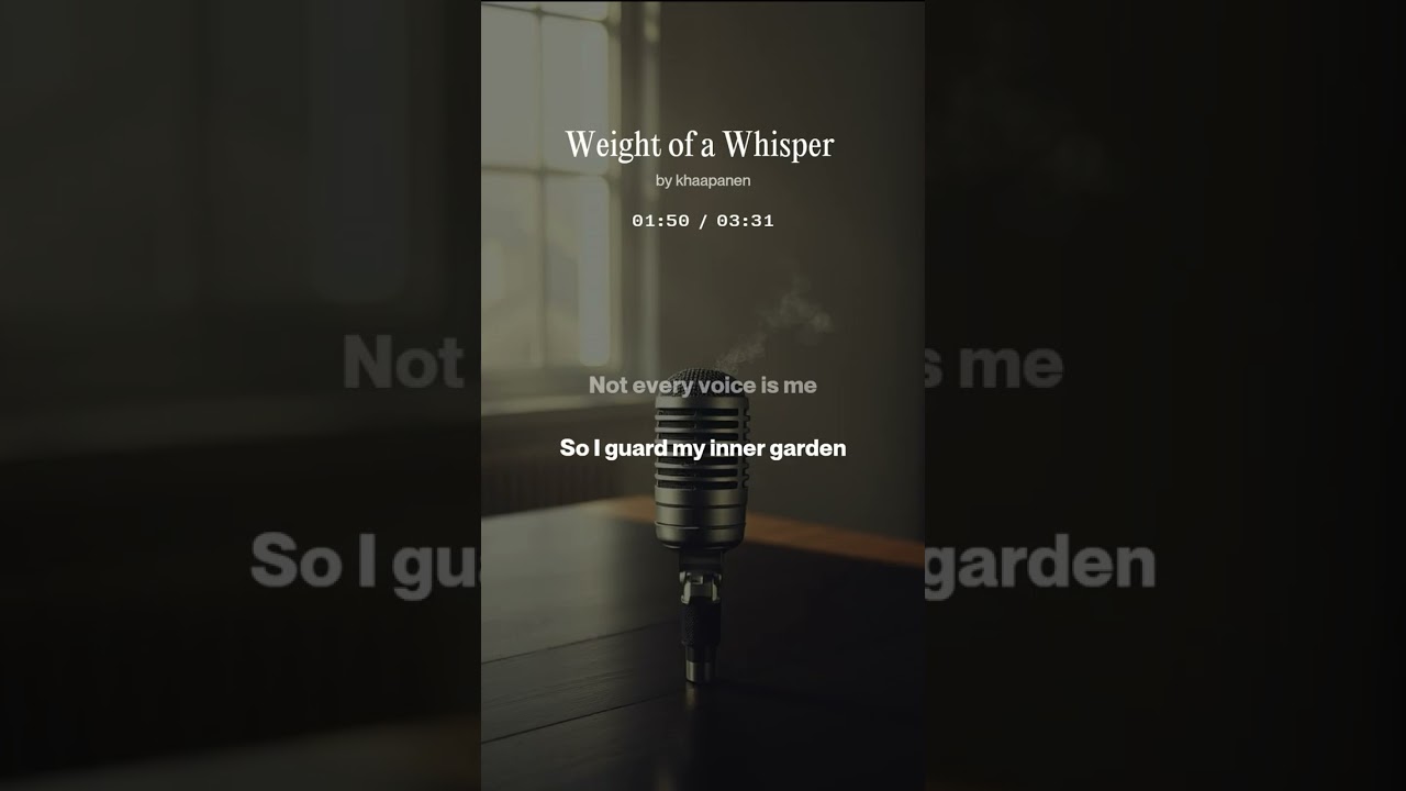 Weight of a Whisper (Lyrics)