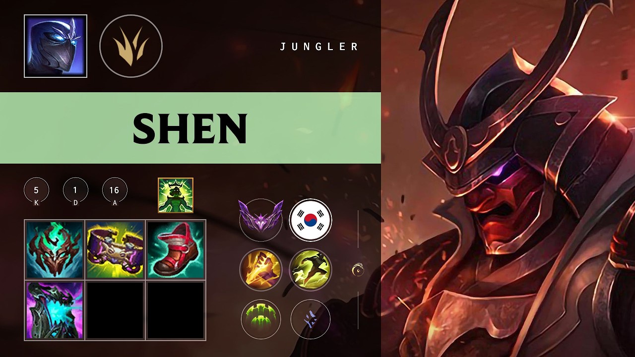 Shen Jungle vs Xin Zhao - KR Master Patch 26.10