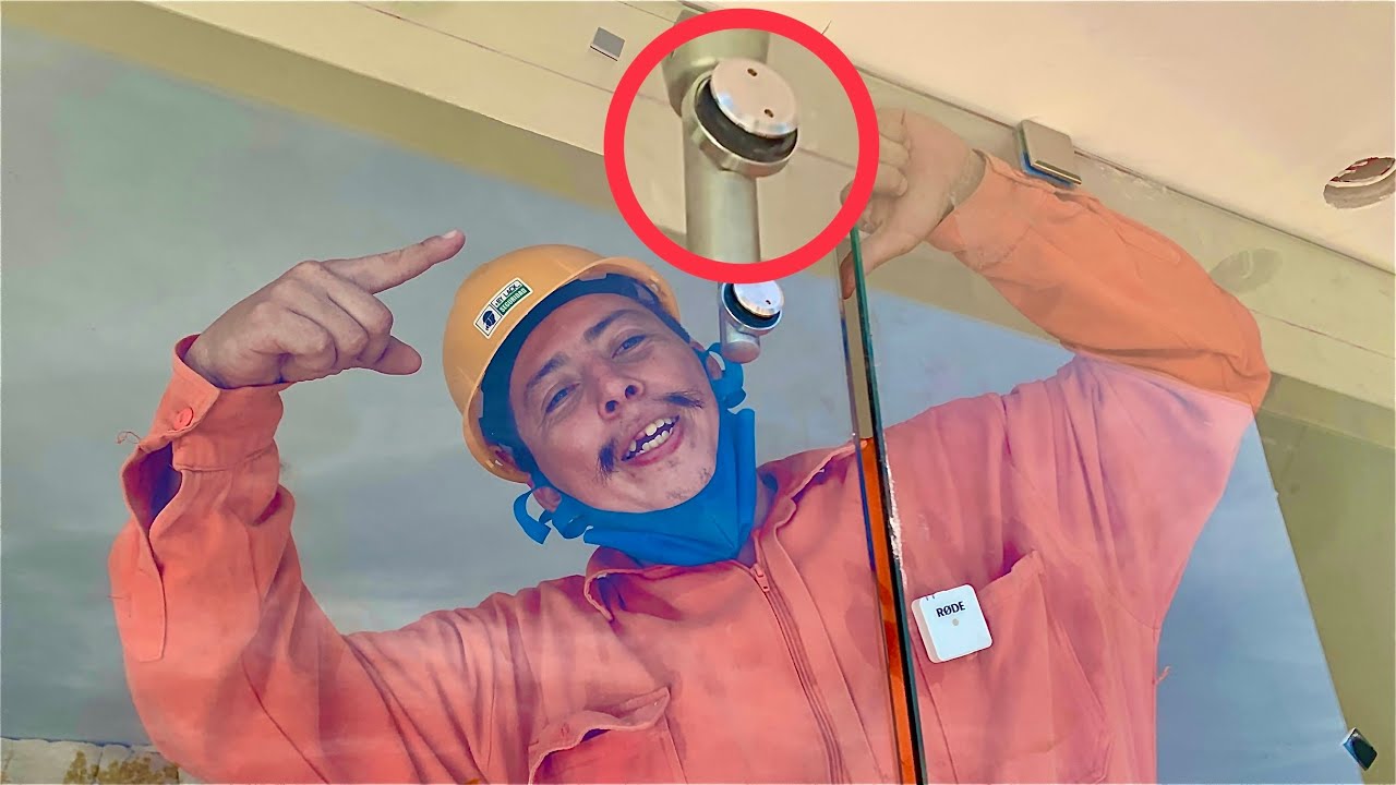 PUERTA ABATIBLE de VIDRIO TEMPLADO 😱