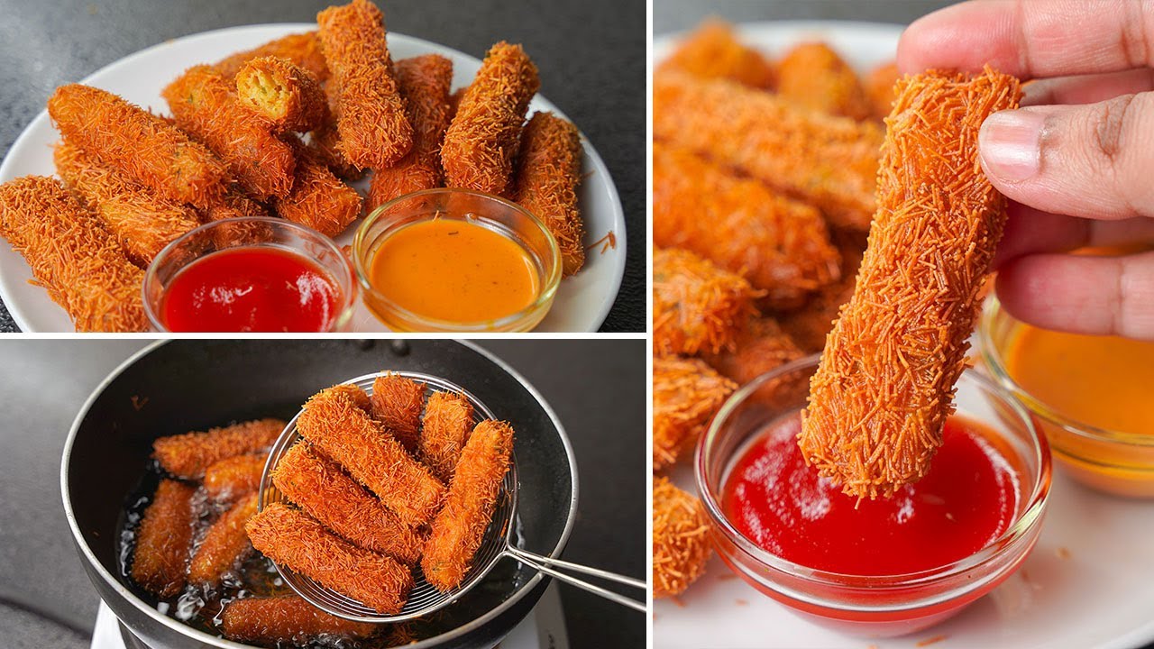 Crunchy Potato Vermicelli Sticks | Potato Snacks Recipe | Vermicelli Stick Fry | Toasted