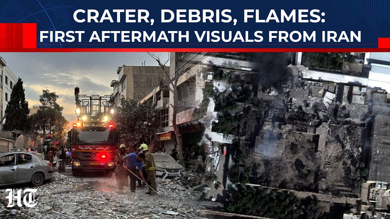 Tehran In Flames: Unreleased First Visual Shows Aftermath Of Missile Barrage On Iran | Khamenei, War