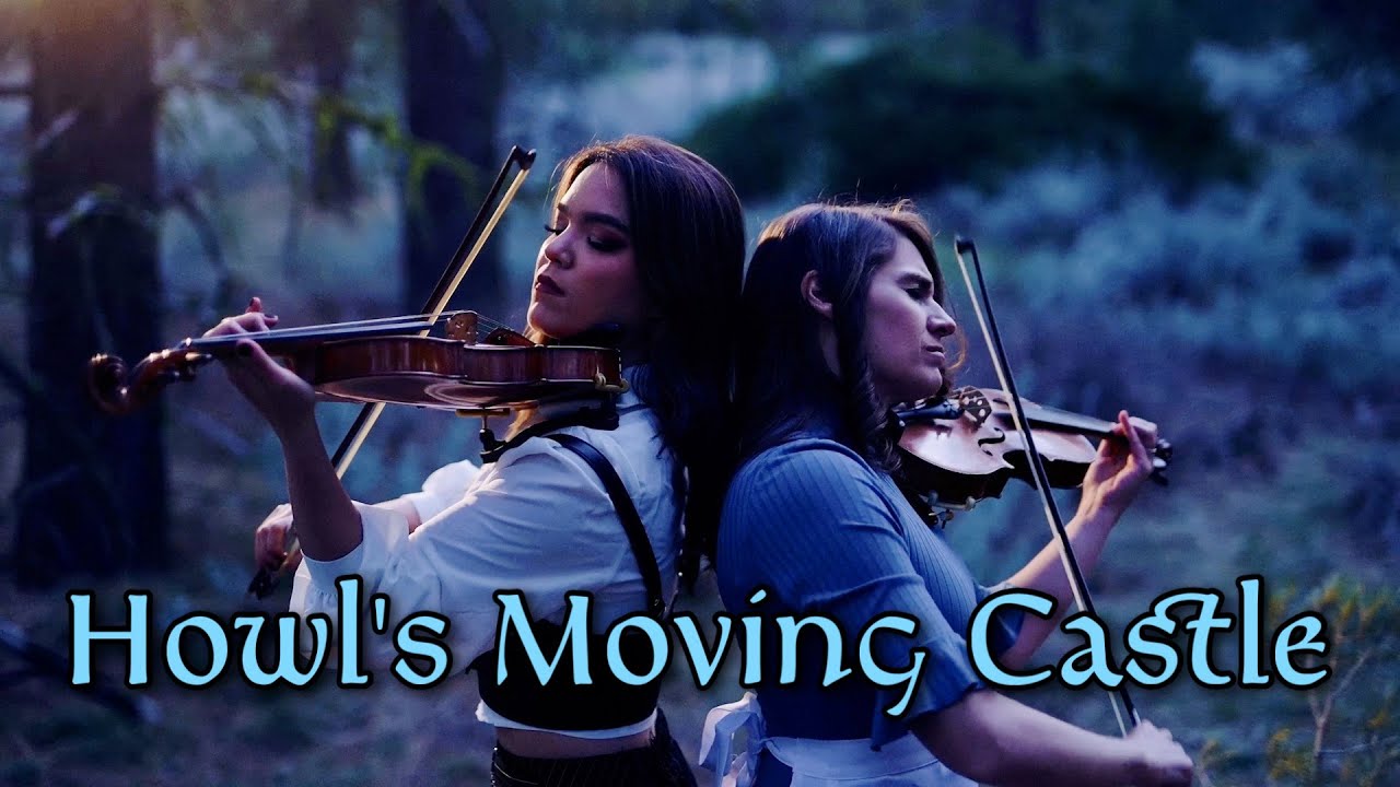 Merry Go Round of Life (Howl's Moving Castle Violin duet) - Mia Asano and Taylor Davis