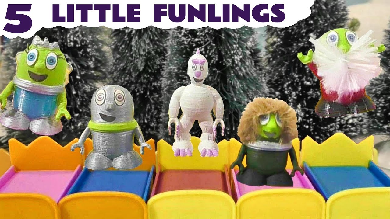 The Funlings do Five Little Monkeys Jumping On The Bed