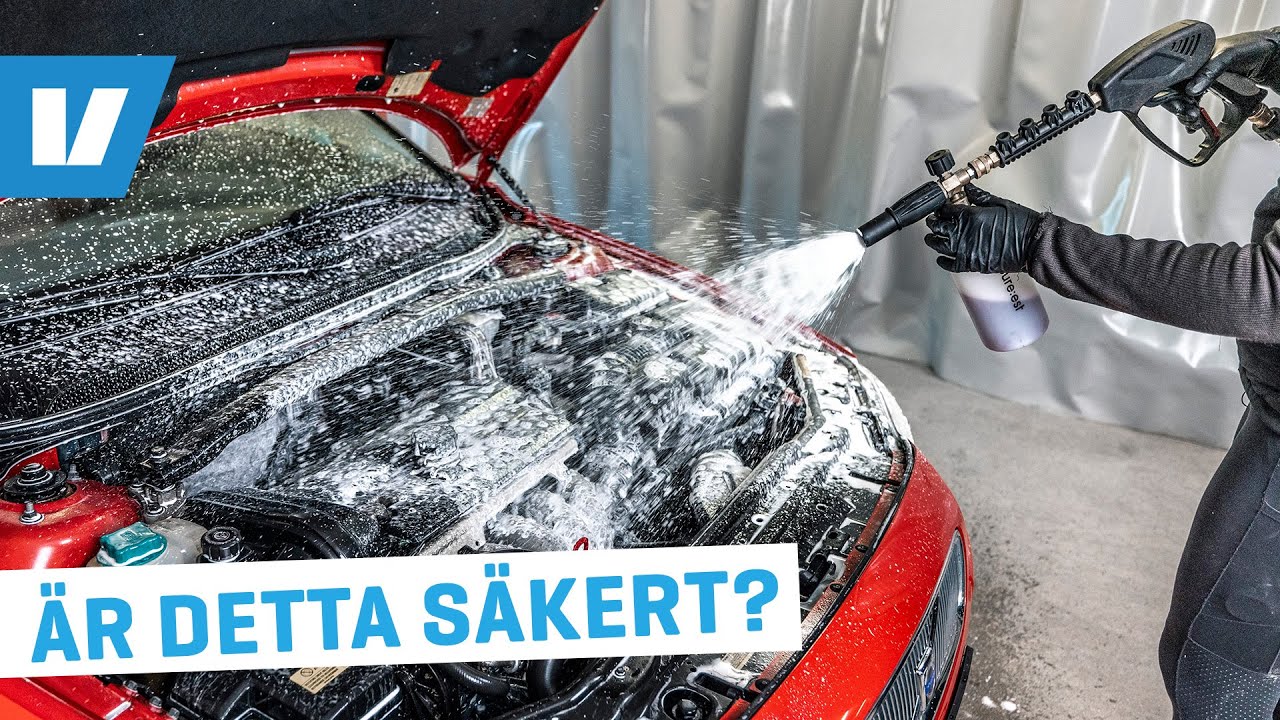 Är det säkert att rengöra motorutrymmet? Projekt V70N Inscription!