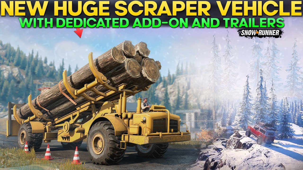 New Huge Scraper Vehicle in SnowRunner With Dedicated Add-ons And Trailers
