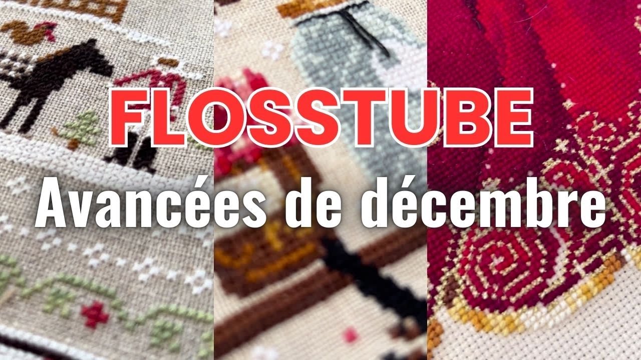 FLOSSTUBE 11 ! Points de croix d'hiver ❄️ et de noël 🎄