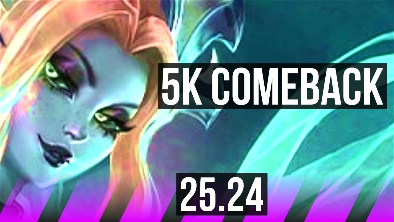 NAMI & Jhin vs LEONA & Miss Fortune (SUP) | 5k comeback | NA Challenger | 25.24