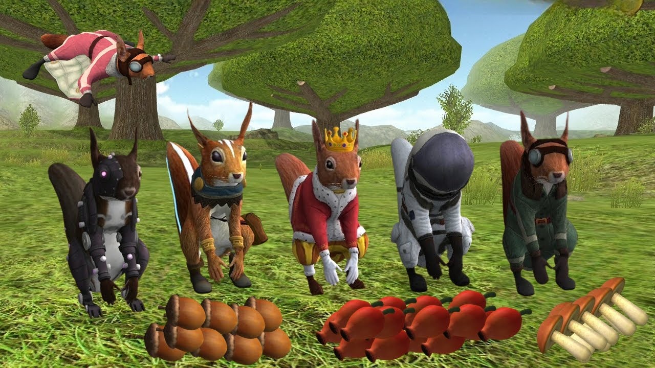Squirrel Simulator 2 : Online 🐿️ - Play With Friends: Free Foods 🍄 🍓 🌰 - Gameplay #5