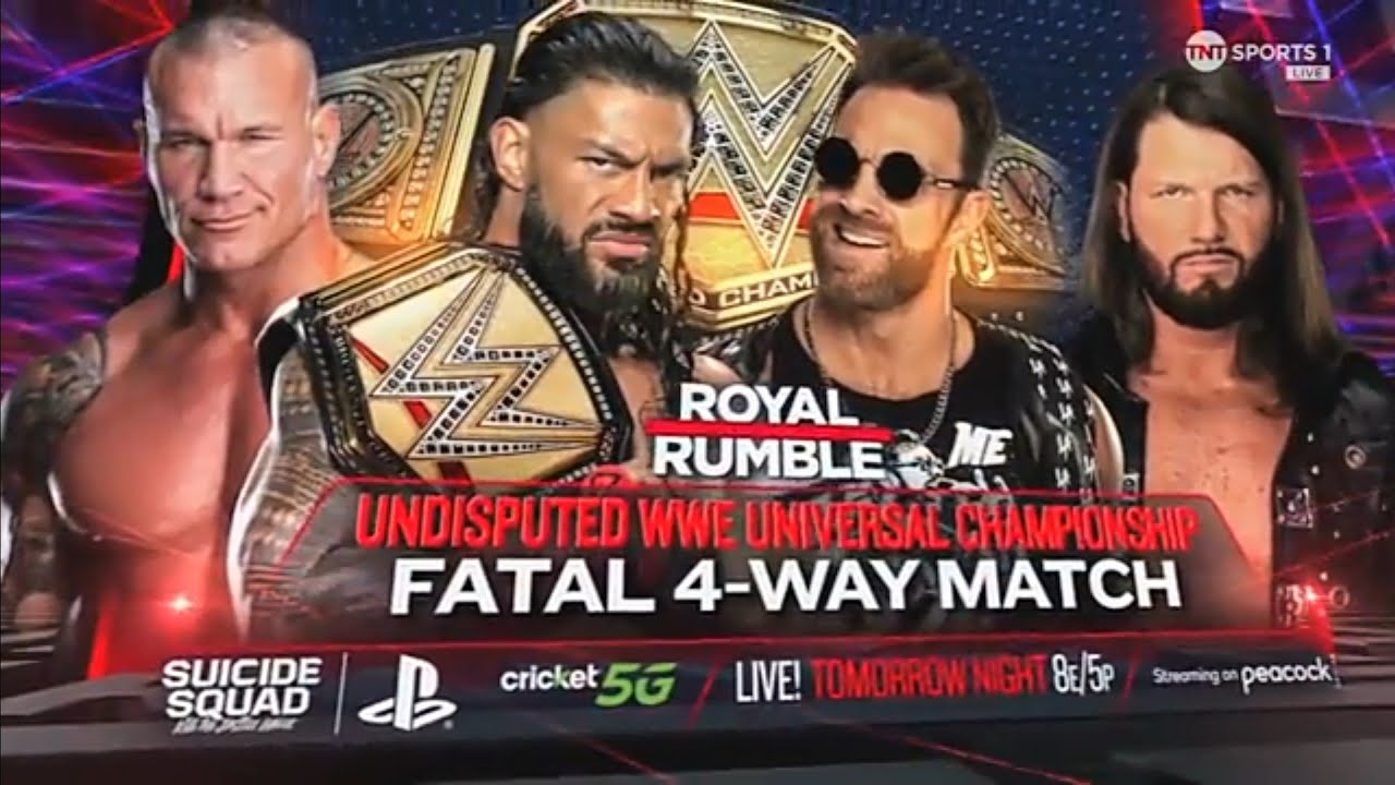 WWE ROYAL RUMBLE SHOWCASE Nº04: RANDY ORTON VS LA KNIGHT VS AJ STYLES VS  ROMAN REINGS - 2024