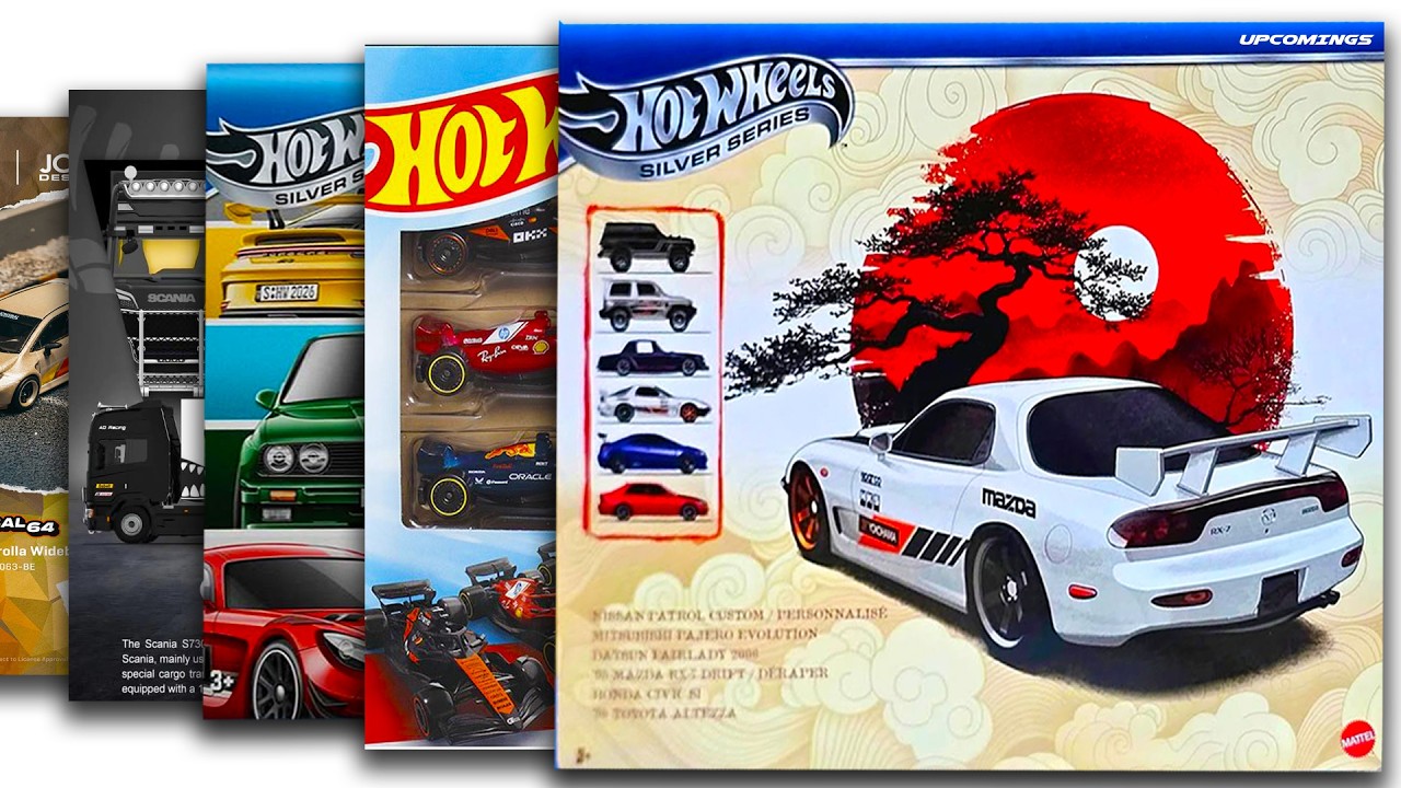 Витрина — японский набор Hot Wheels, машинки, присланные по почте, Eurostyle, Formula 1, новые ли...