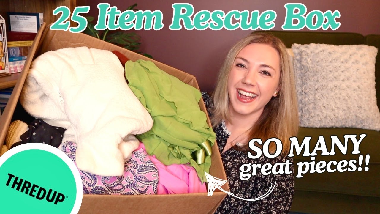 ThredUp 25 Item Mixed Clothing Rescue Box ~SO Many Great Pieces~ I'm Listing Everything!