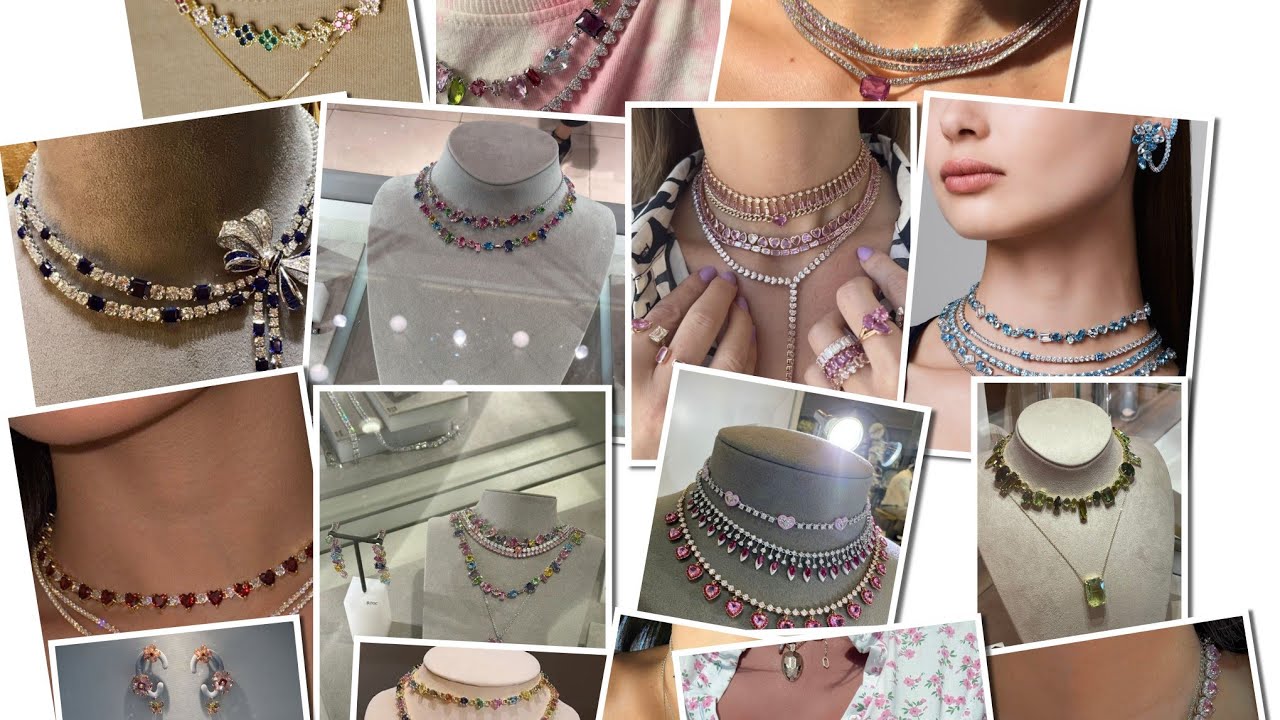 Beautiful double chain necklace/ most elegant design 