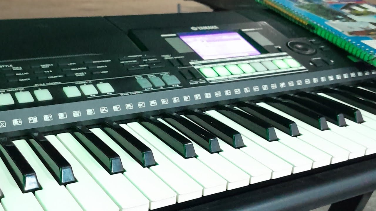 como montar um acordeon top no psr s550