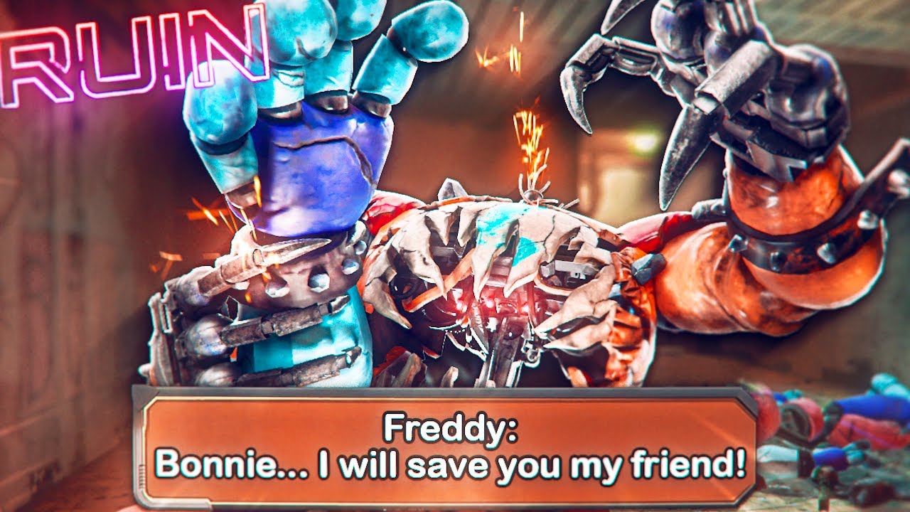 FNAF Ruin: TAKING FREDDY to SEE BONNIE & his SECRET VOICE LINES! NEW ENDING?! (Security Breach DLC)