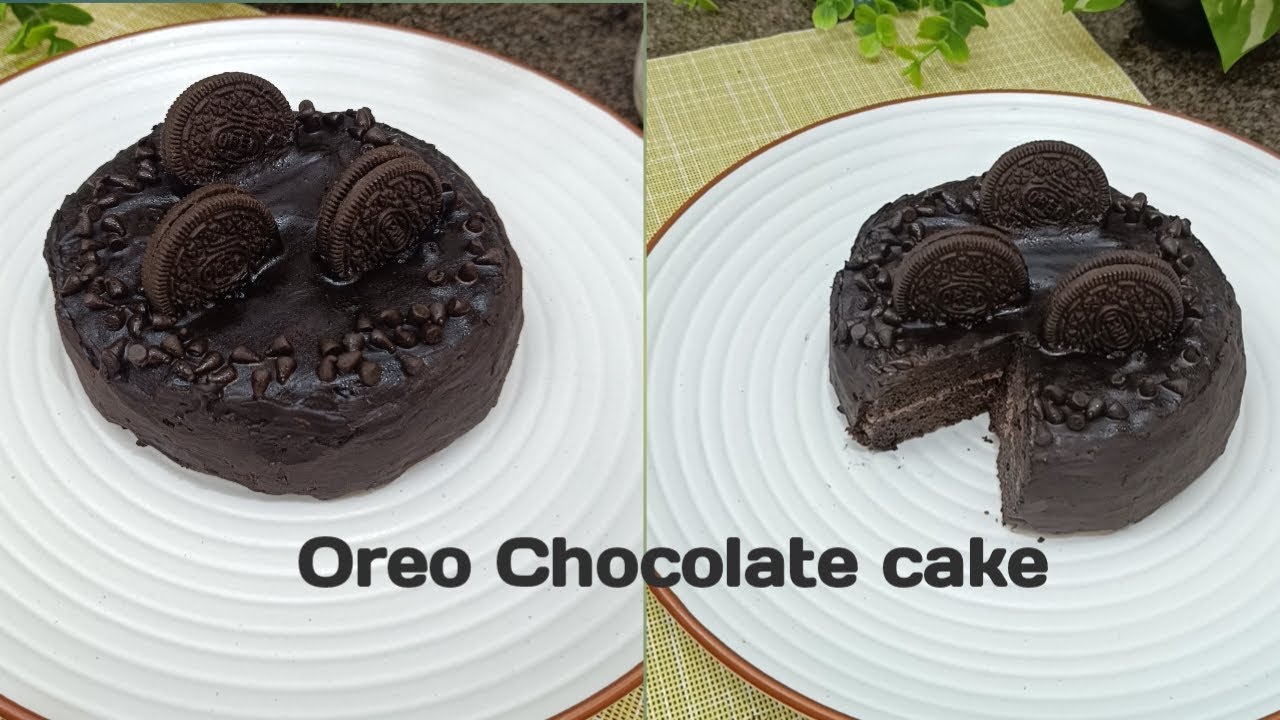 Only 3 ingredients se bana Oreo Chocolate Cake 🍫🍪#OreoCake #3IngredientsCake #chocolatecake 