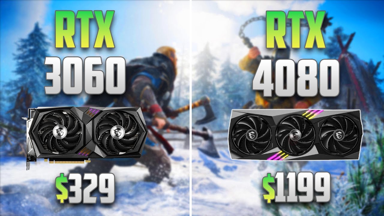 RTX 3060 vs RTX 4080 - Test in 8 Games