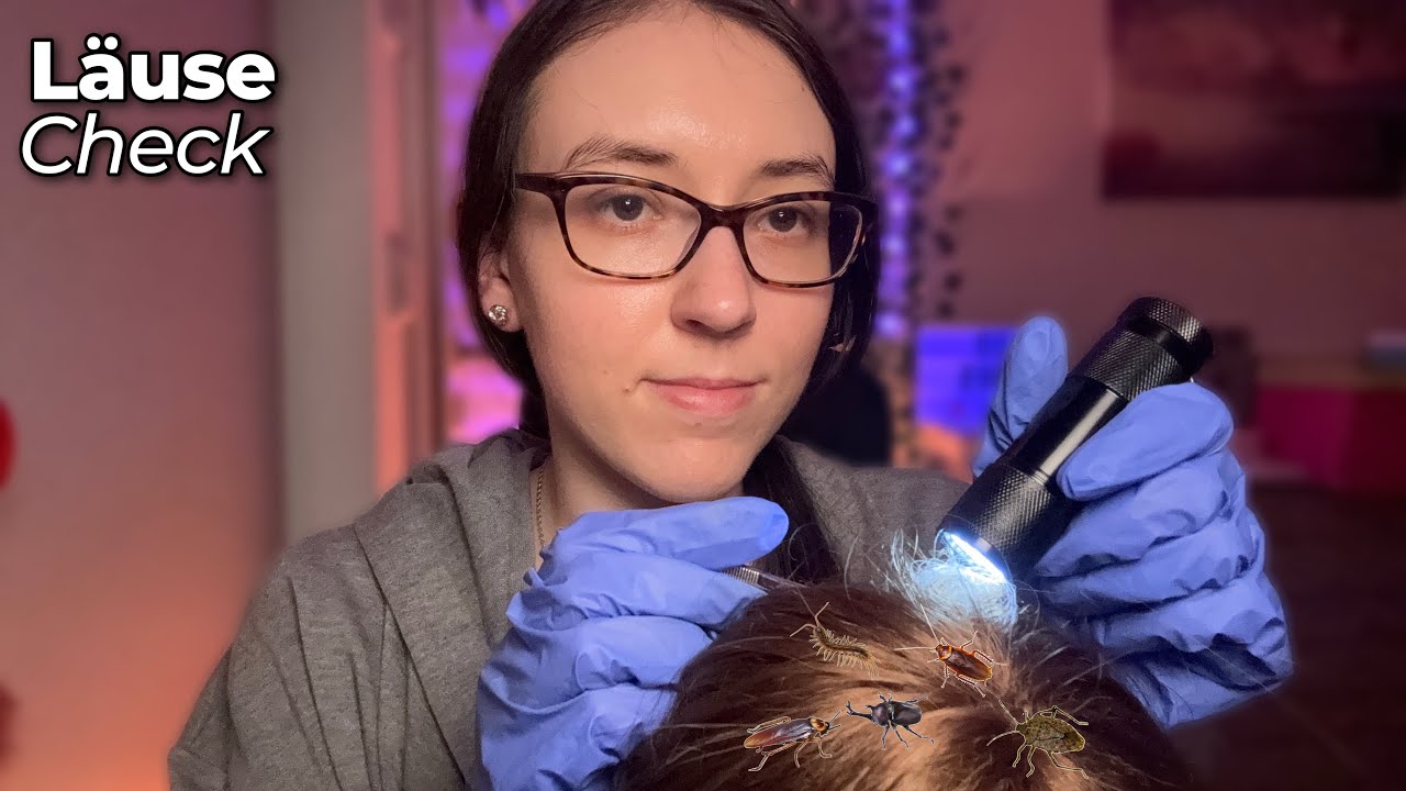 Asmr Schulkrankenschwester behandelt dich👩🏻‍⚕️🏥  (du hast Läuse 💆🏻‍♀️🐛) 