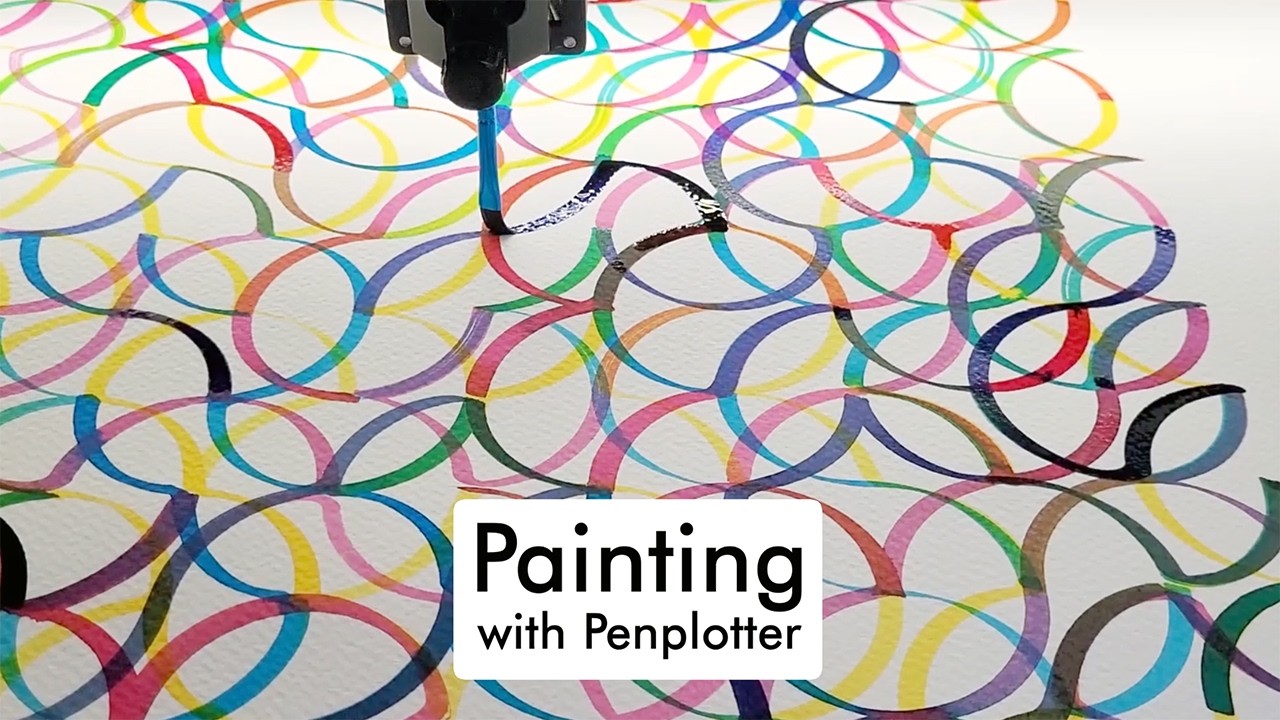 Painting with Penplotter, a complete tutorial with a Uuna Tek penplotter