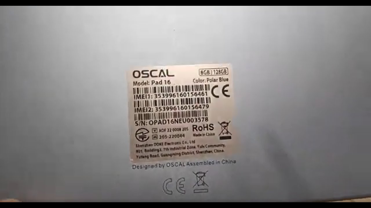 Oscal Pad 16 disassemble/ розборка планшета