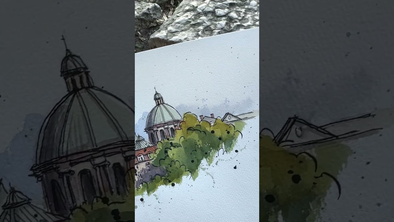 Charles Bridge Museum Prague #urbansketching #inkandwatercolor