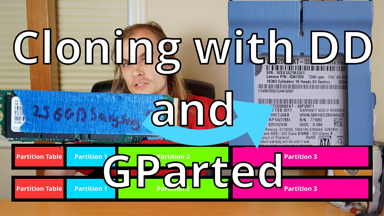 How to clone drives using DD and GParted