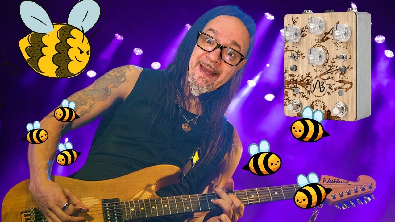 Le son de Flight Of The  Wounded Bumblebee de Nuno Bettencourt avec un delay Anasound UTOPIA