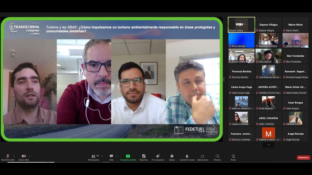 Webinar:Turismo y Ley SBAP&iquest;C&oacute;mo impulsamos un turismo responsable en &aacute;reas protegidas y comunidades?