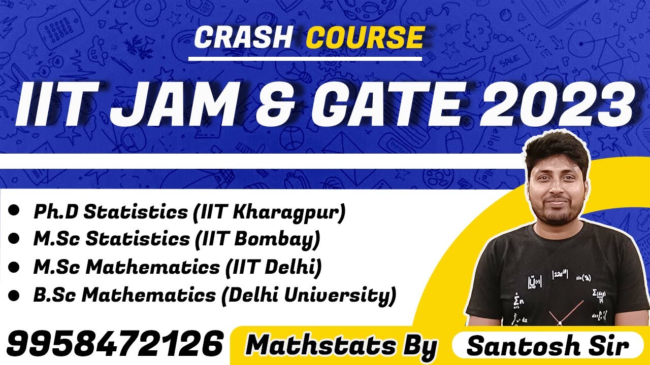 Crash Course Lecture-1 : Probability for IIT JAM & GATE 2023 Statistics | Random Variable, Pdf, Cdf
