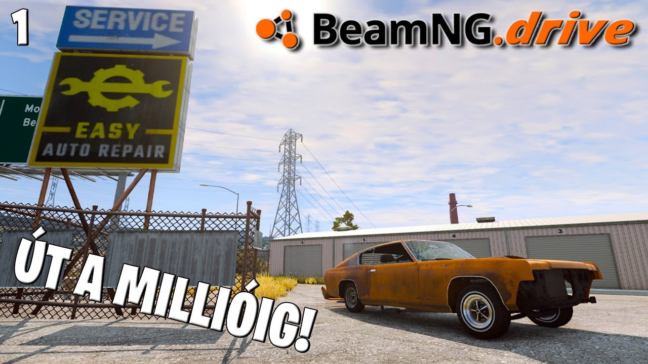 BeamNG.drive RLS Career LIVE #1 - Itt kezdődik az utam az 1 millió dollárig!