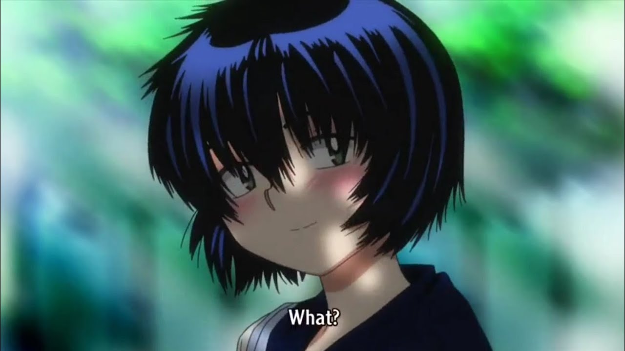 She blushed