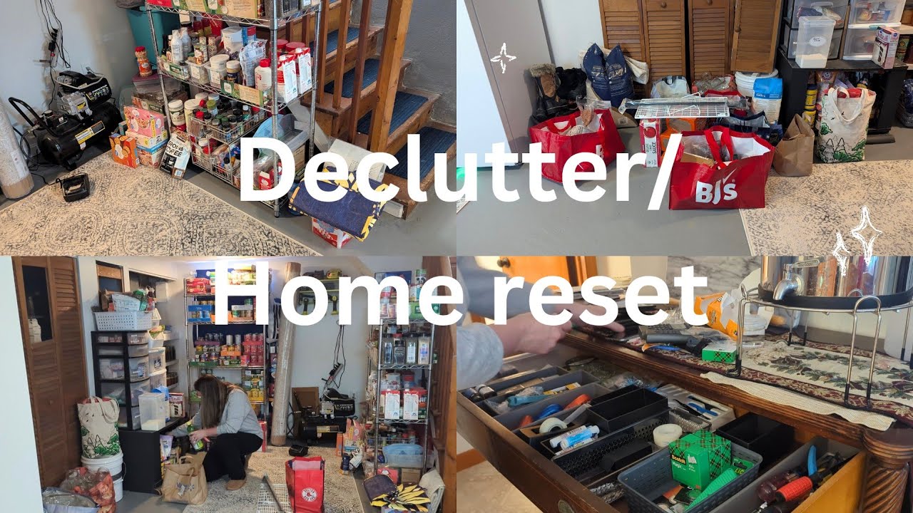1000 item declutter challenge/ Home reset