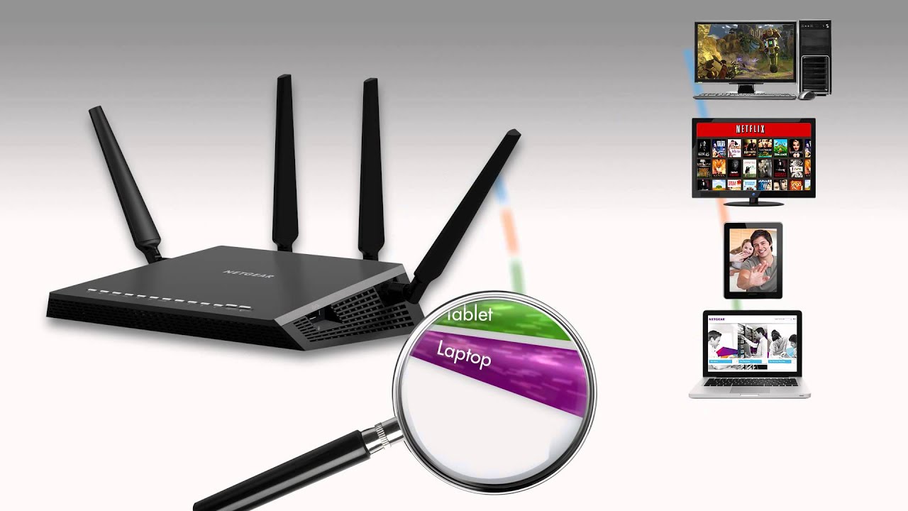 The NETGEAR Nighthawk&trade; X4&mdash;AC2350 Smart WiFi Dual Band Gigabit Router