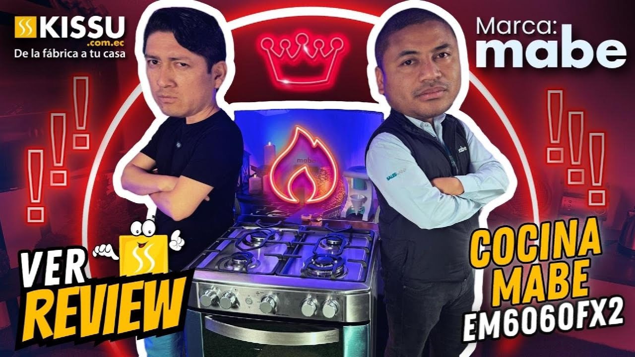 ¿La Cocina a gas Mabe EM6060FX2 es segura? 👨‍🍳🔥 | 4 quemadores, Grill y más | REVIEW COMPLETO 🍳✨