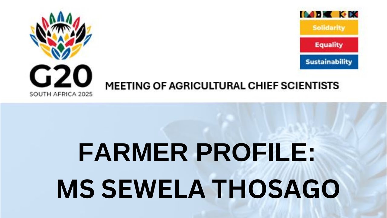 G20 MACS Farmer profile | Ms Sewela Thosago.