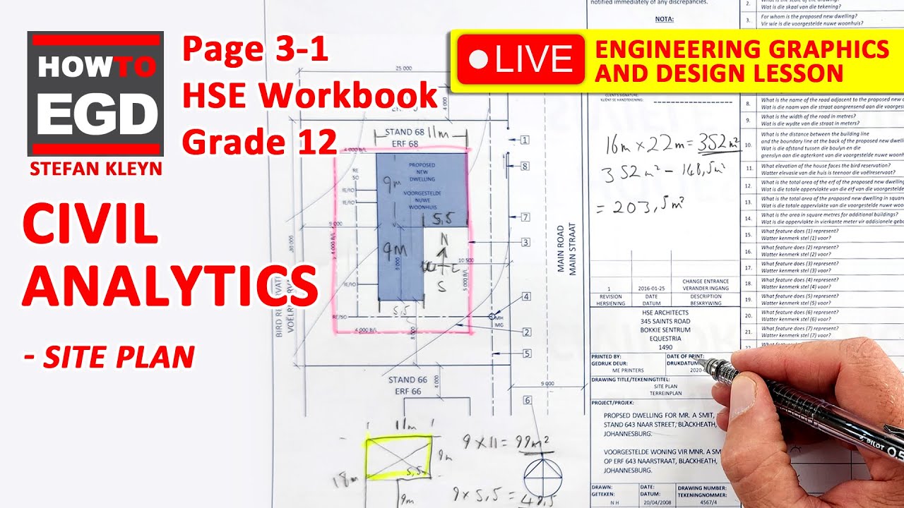How to INTERPRET a SITE PLAN - HSE | Page 3-1 | Grade 12