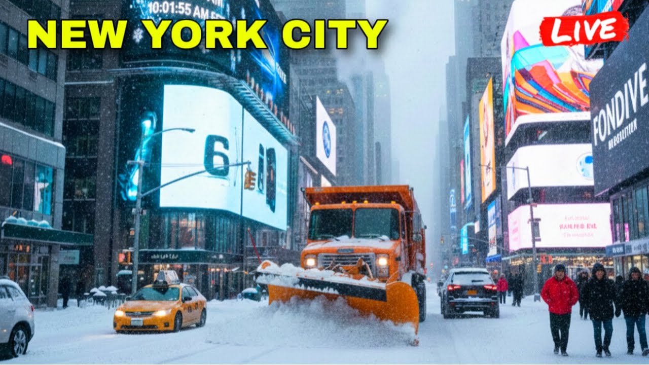 IRL New York City Biggest Snow Storm Walk in Manhattan 2026