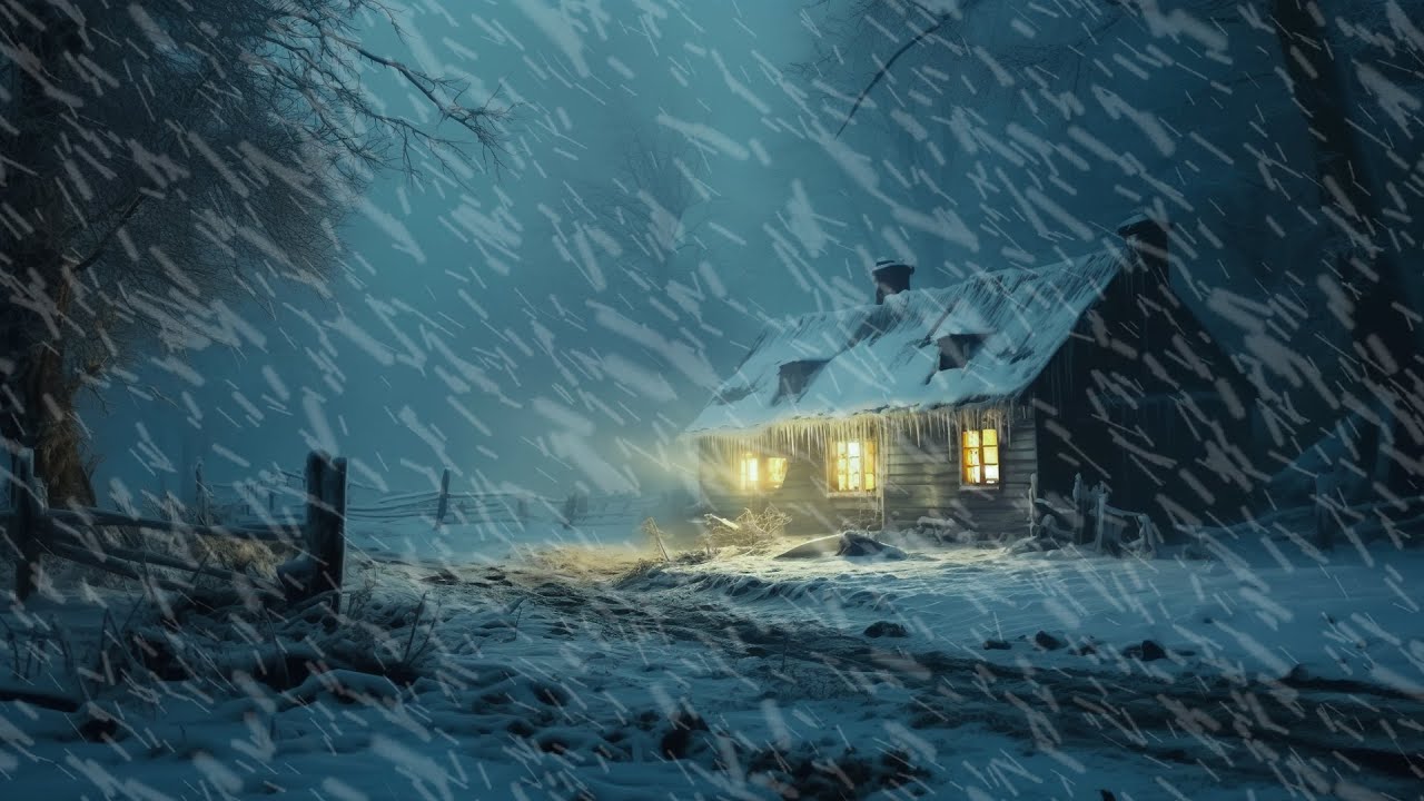 Instantly Drift Into Sleep and Banish Stress with the Calming Sounds of a Snowstorm, Whistling Wind