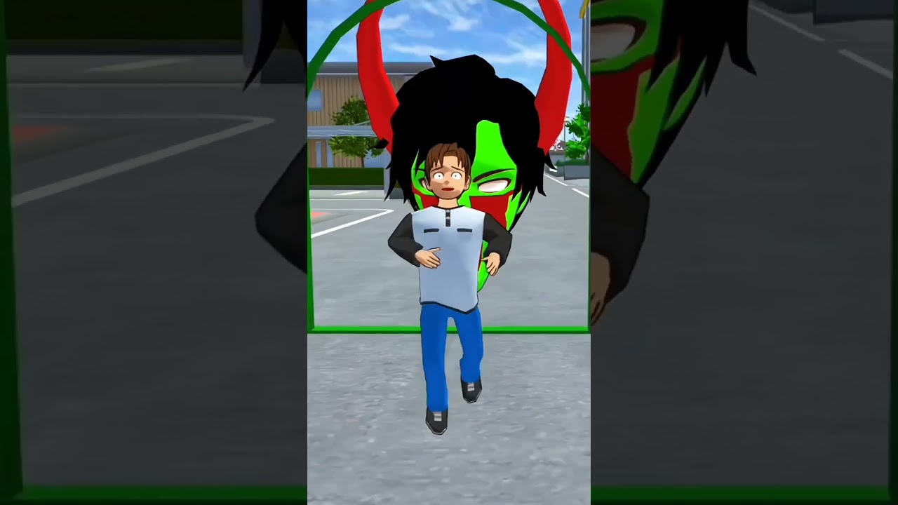 yuta see the zombie🧟&zwj;♀️🧟&zwj;♀️ #shortsfeed #sakuraschoolsimulator#shorts