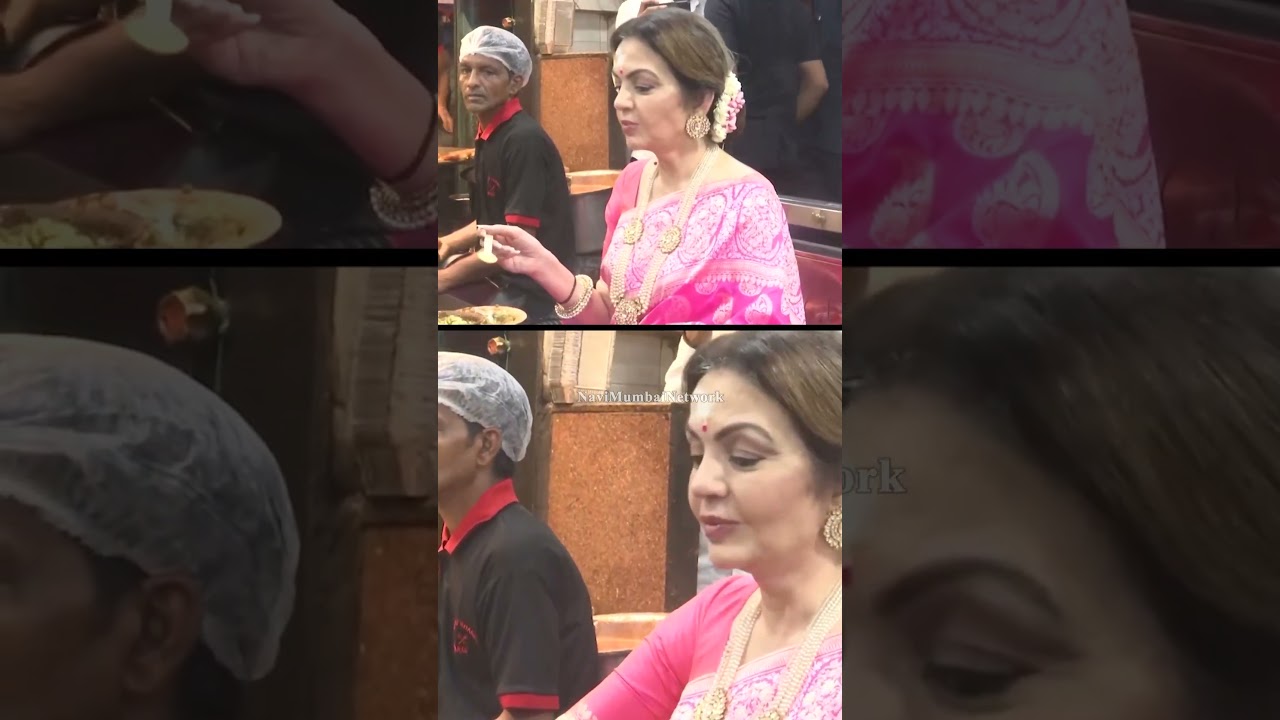 Nita Ambani visits Chaat Shop in Varanasi