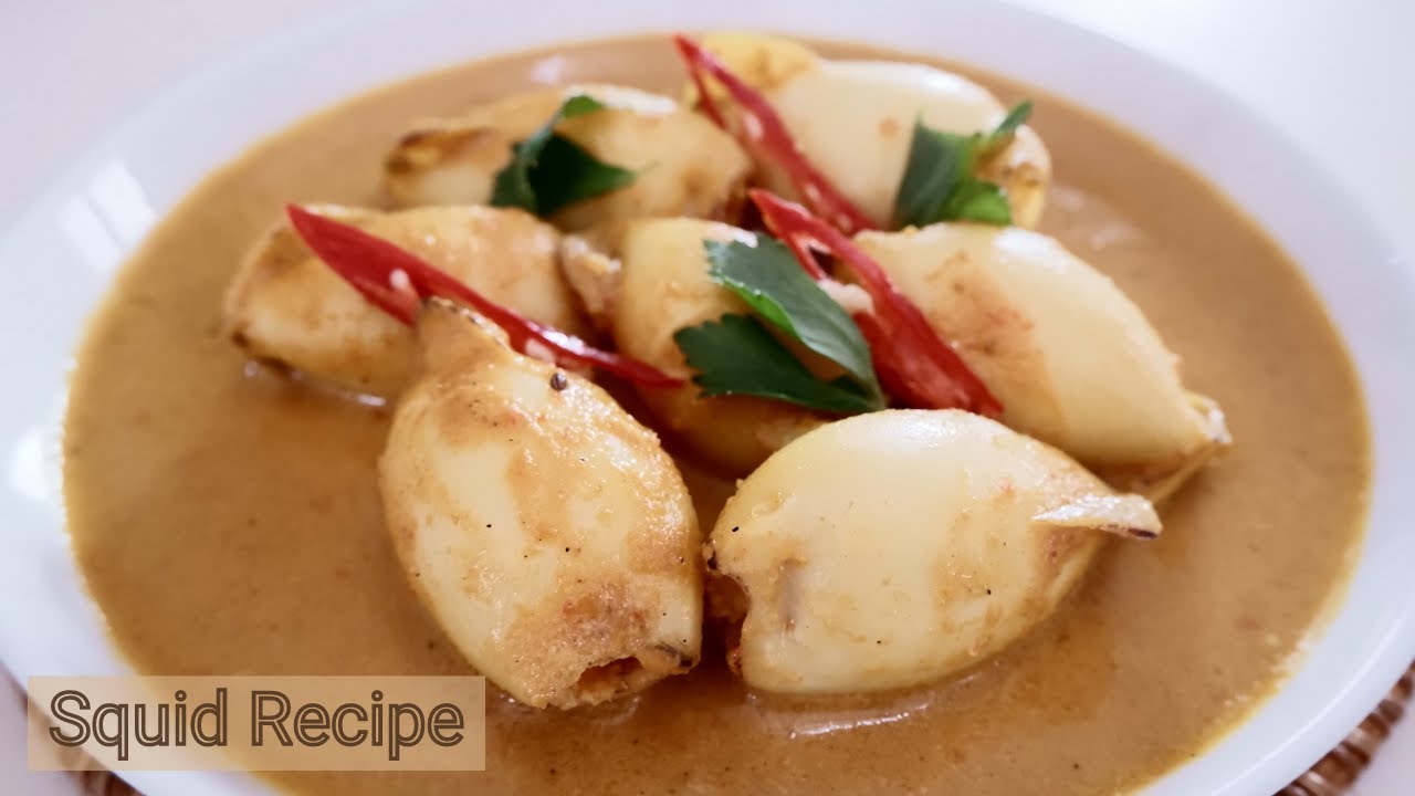 You Have Squid And Tofu, Why Don't You Try This Recipe / Gulai Cumi Isi Tahu